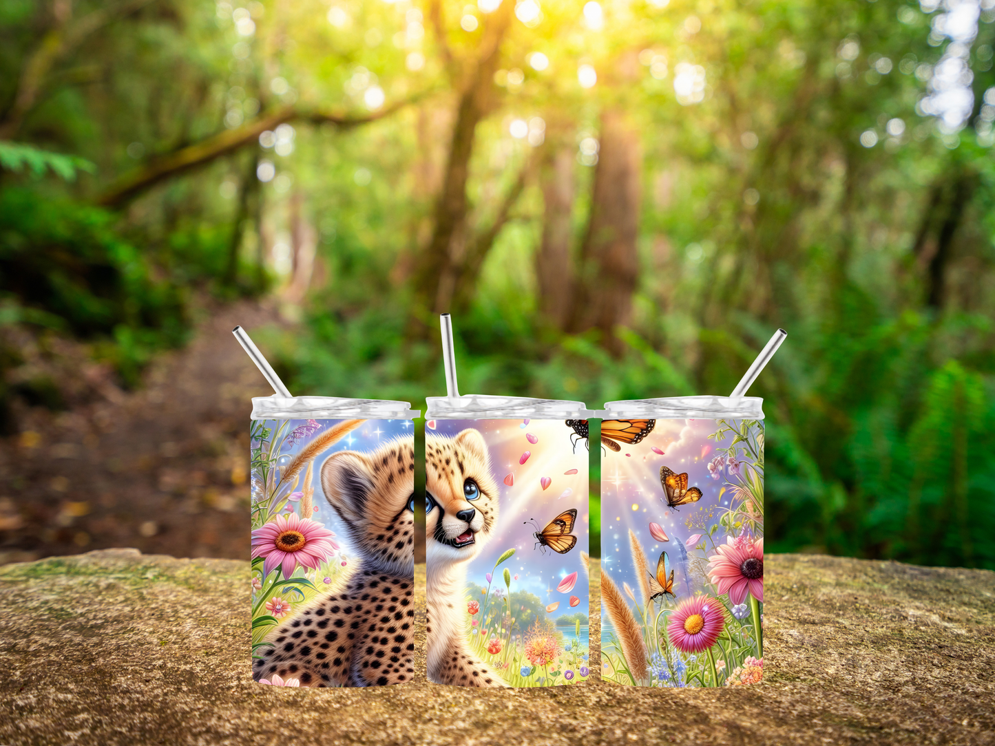 12oz Stainless Steel Skinny Tumblers – Perfect for Kids (Choose your Design)