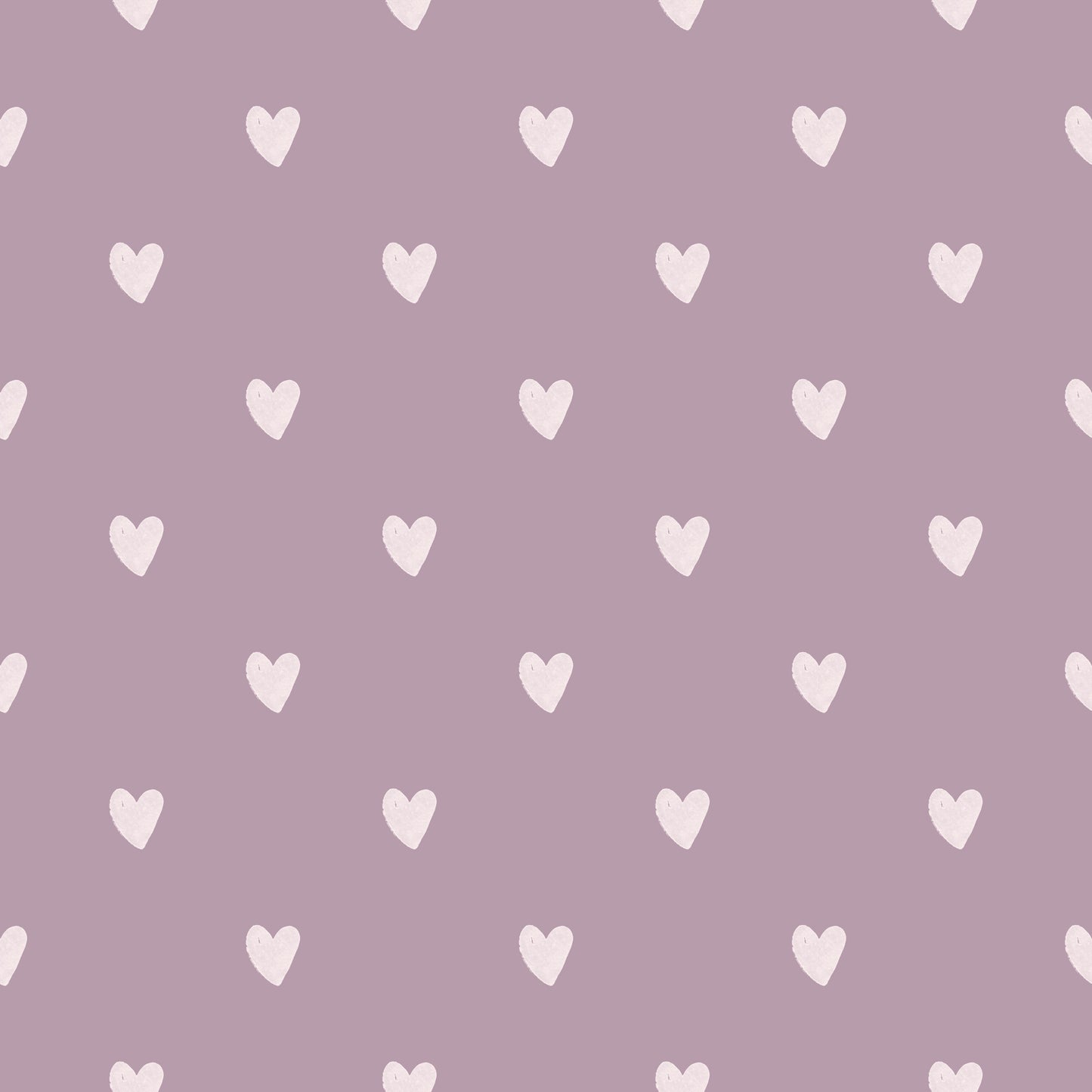 PURPLE & IVORY HEARTS