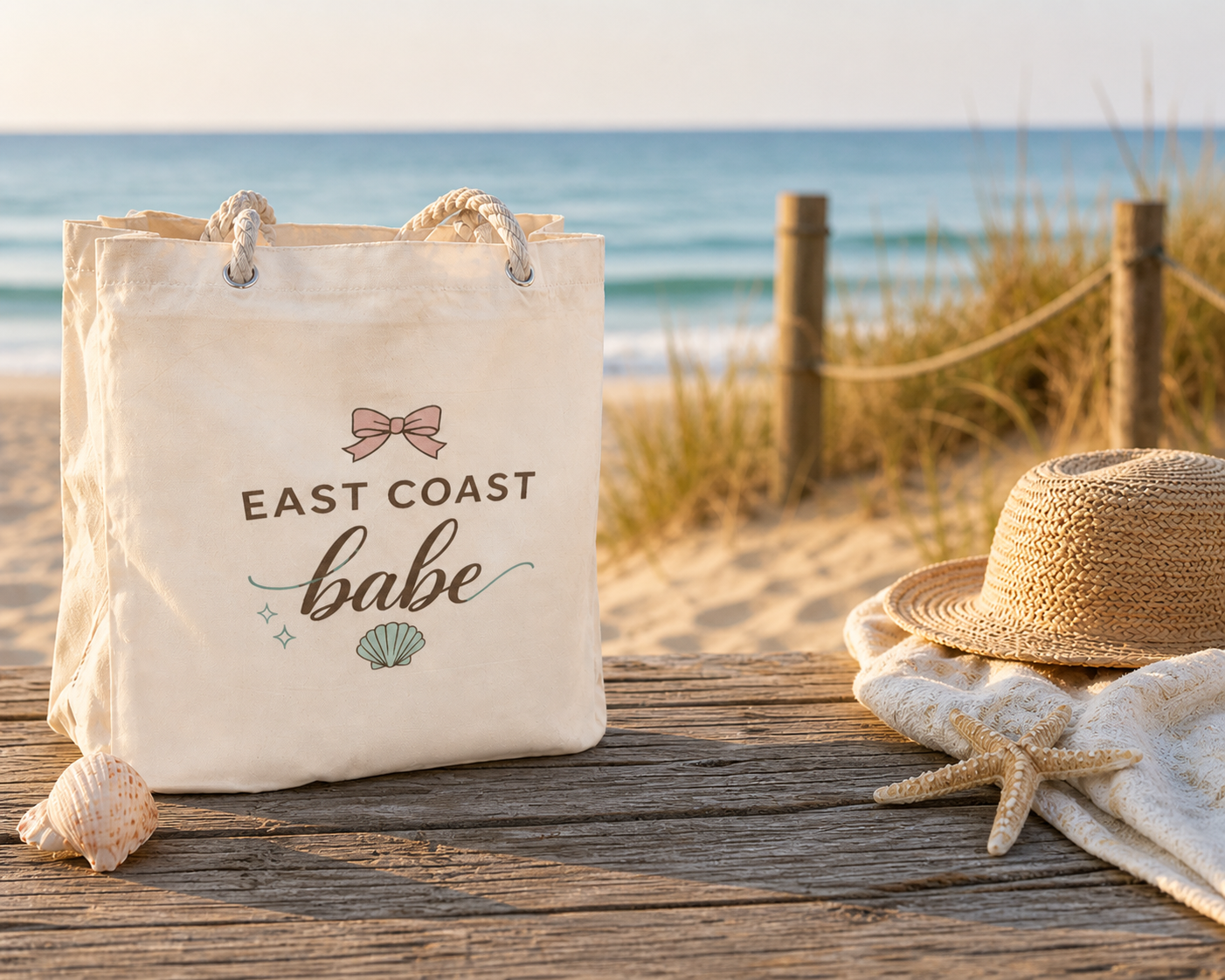 🛍️ Coastal Canvas Tote Bags | Shore Town Customized Bags