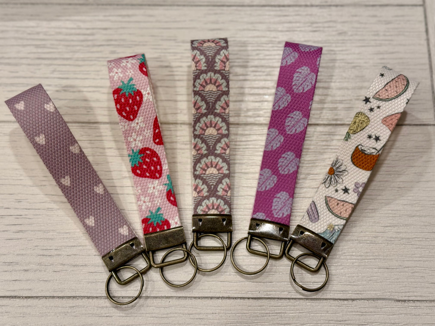 Summer Canvas Wristlet Key Chains – Ready to Ship Sale