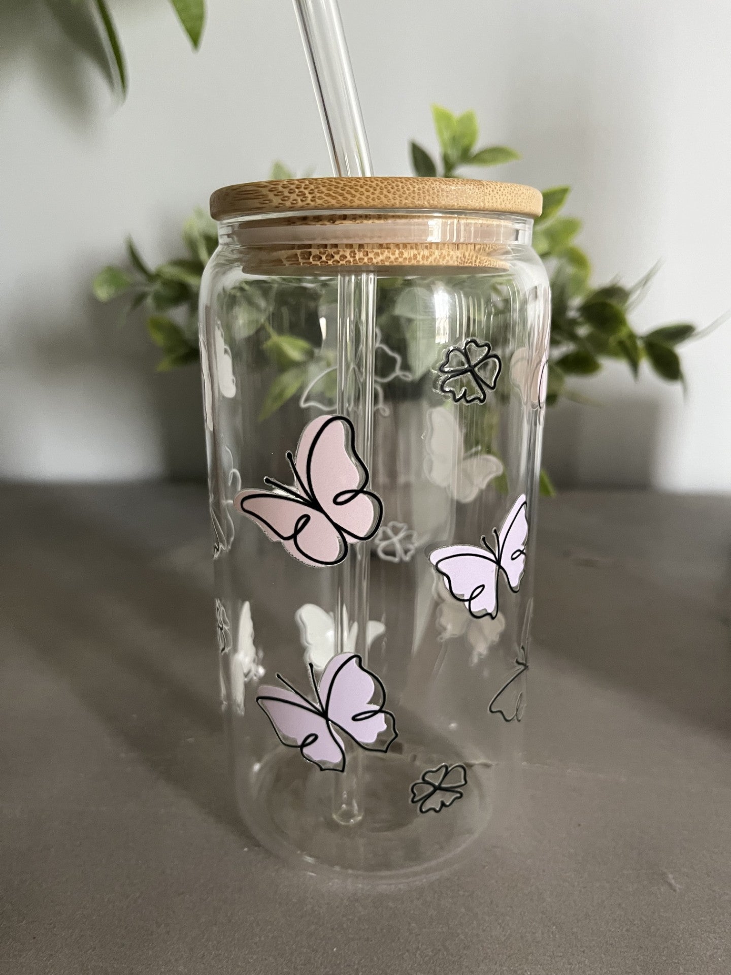 Butterfly Glass Tumbler