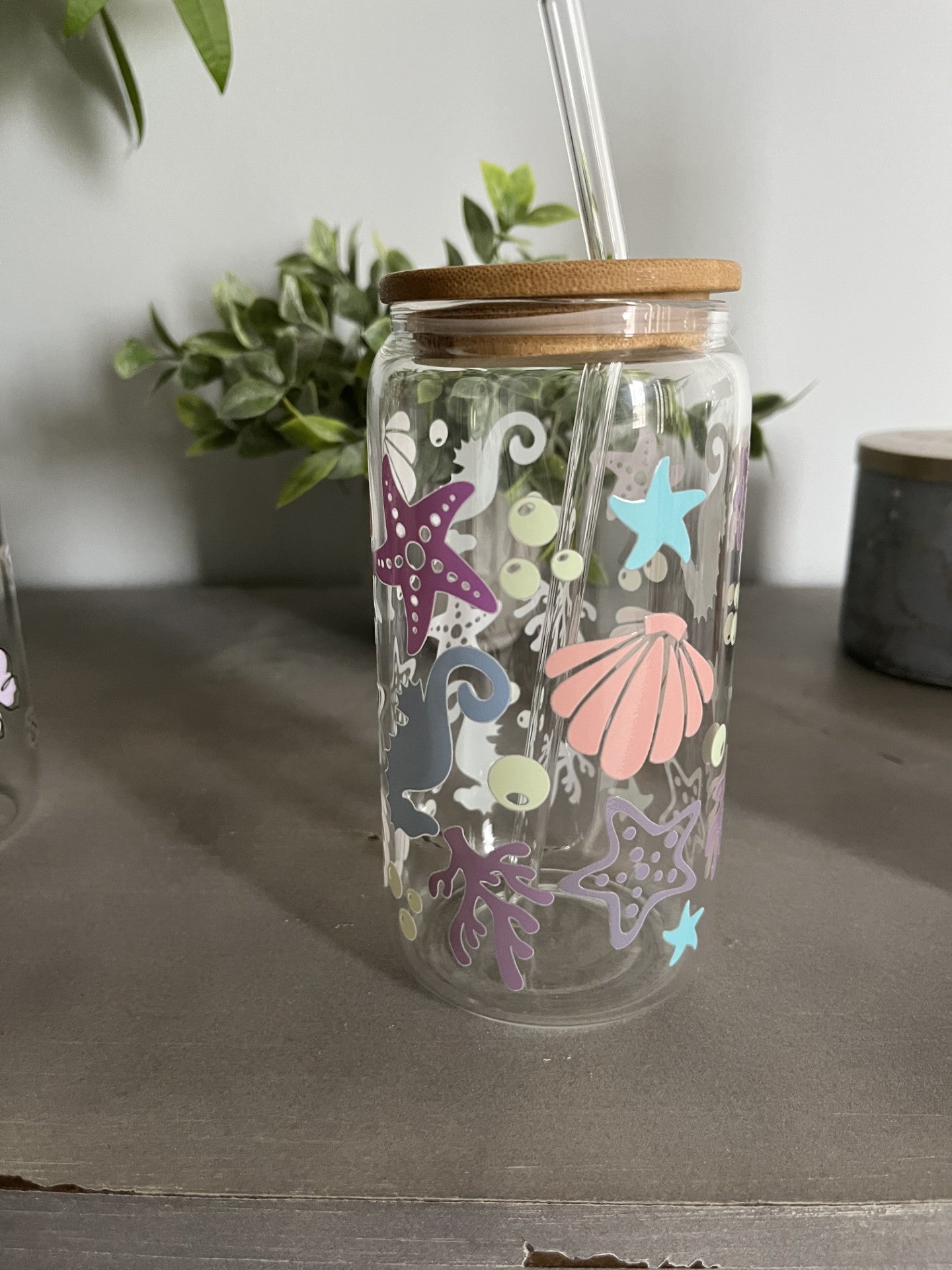 Under the Sea 16 oz Glass Tumbler