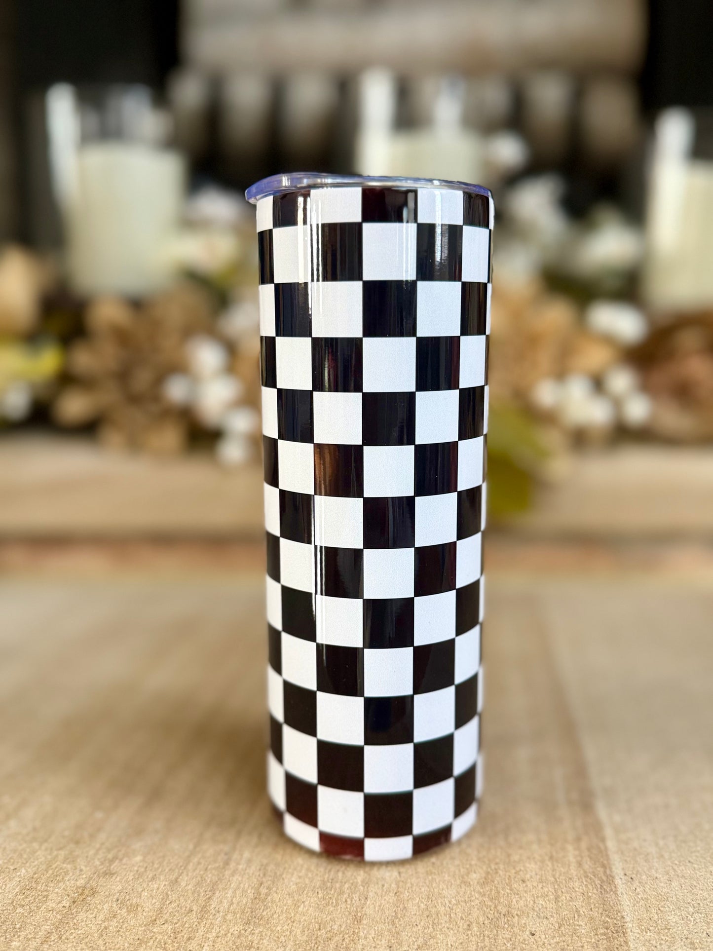 Checkered Skinny Tumbler Collection