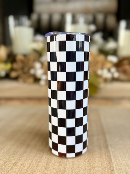 Checkered Skinny Tumbler Collection