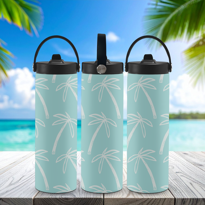 Personalized 20 oz Leak-Proof Water Bottle | Stainless Steel School Tumbler with Handle