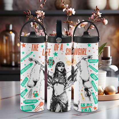 Personalized 20 oz Leak-Proof Water Bottle | Stainless Steel School Tumbler with Handle