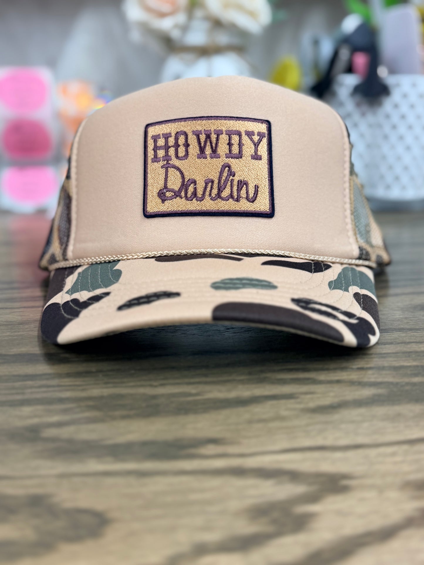 Howdy Darlin Camo-Trucker Hat