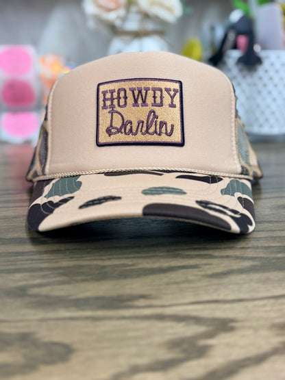 Howdy Darlin Camo-Trucker Hat