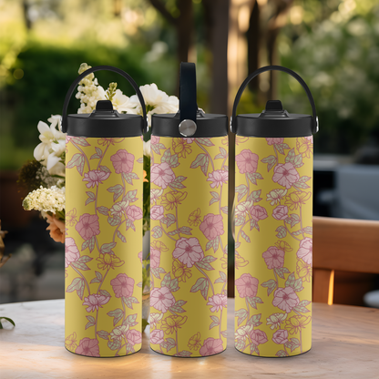 Personalized 20 oz Leak-Proof Water Bottle | Stainless Steel School Tumbler with Handle