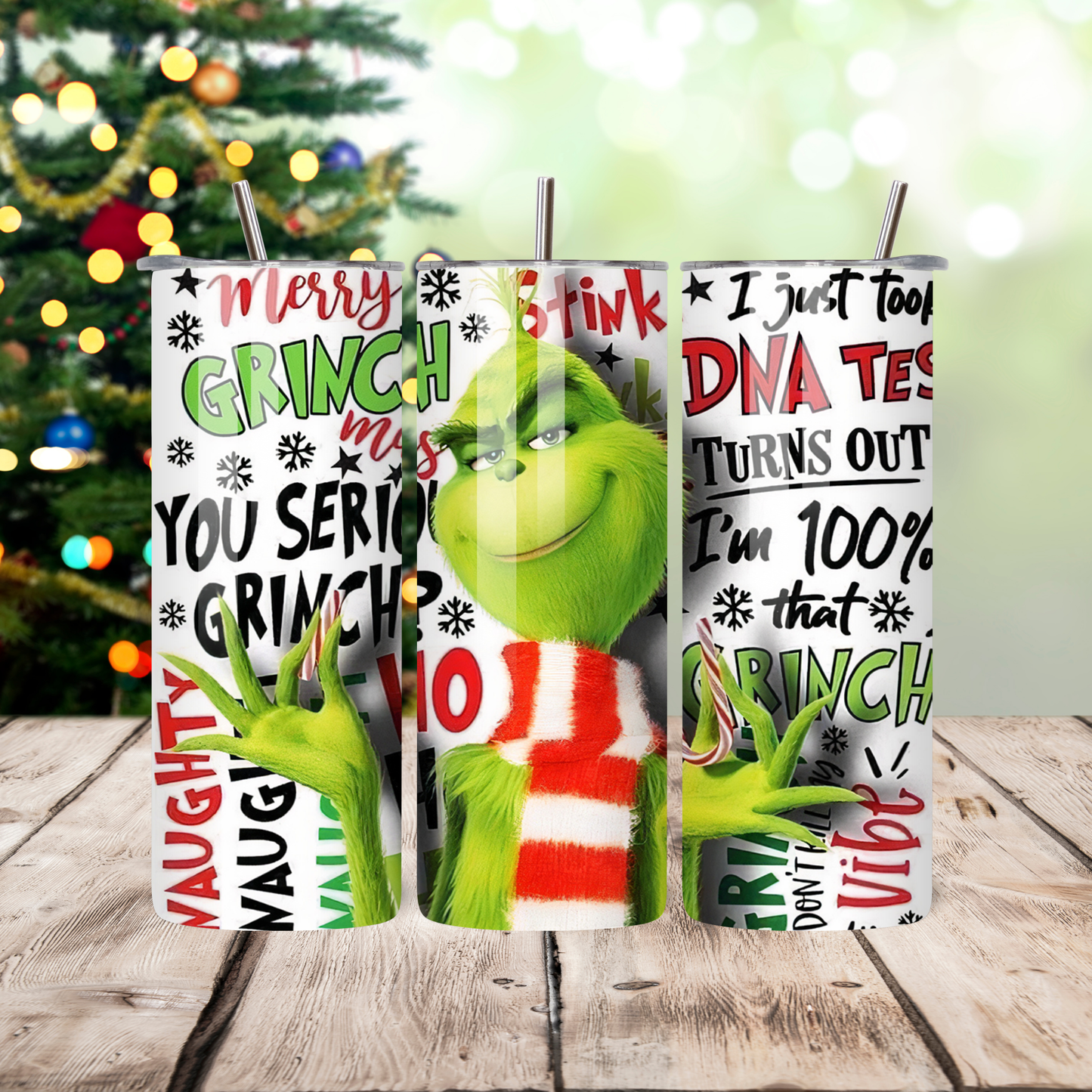 Holiday Season 20 oz Skinny Tumblers