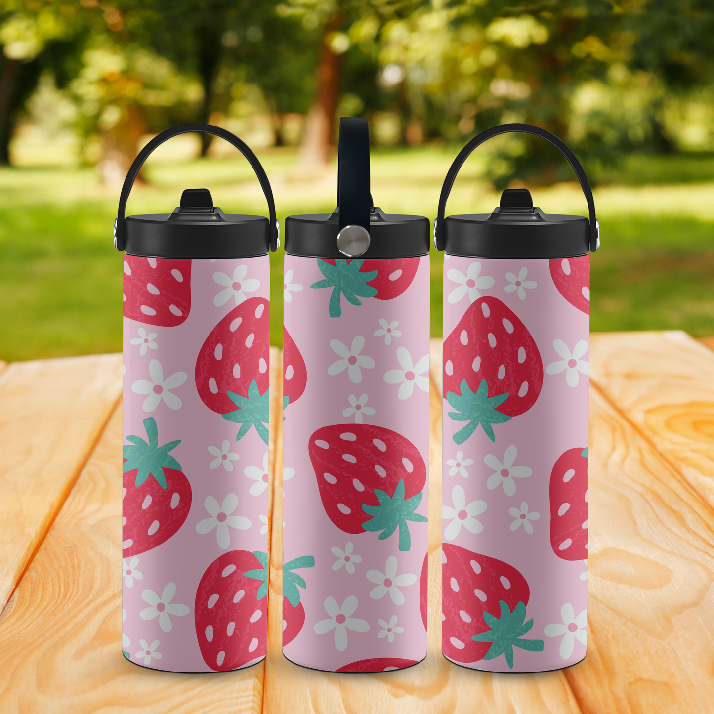 Personalized 20 oz Leak-Proof Water Bottle | Stainless Steel School Tumbler with Handle