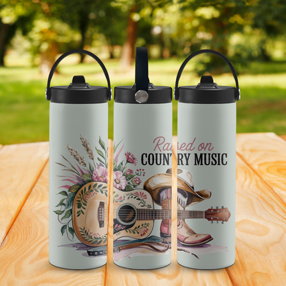 Personalized 20 oz Leak-Proof Water Bottle | Stainless Steel School Tumbler with Handle