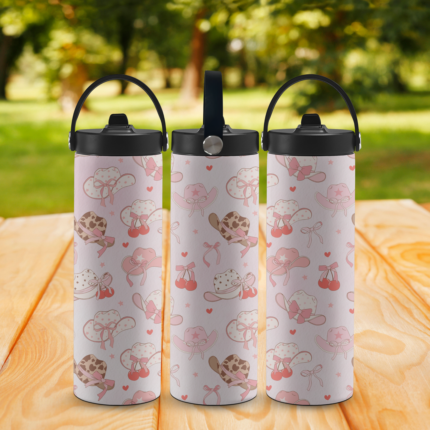Personalized 20 oz Leak-Proof Water Bottle | Stainless Steel School Tumbler with Handle