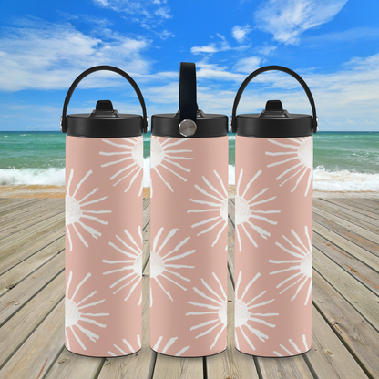 Personalized 20 oz Leak-Proof Water Bottle | Stainless Steel School Tumbler with Handle