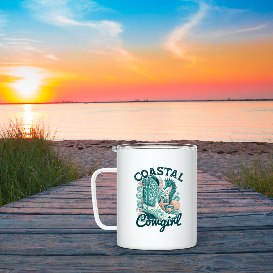 Coastal Cowgirl Boots & Starfish Tumbler, Tote Bag & Accessories 🤠🌊