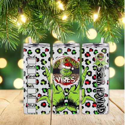 Holiday Season 20 oz Skinny Tumblers