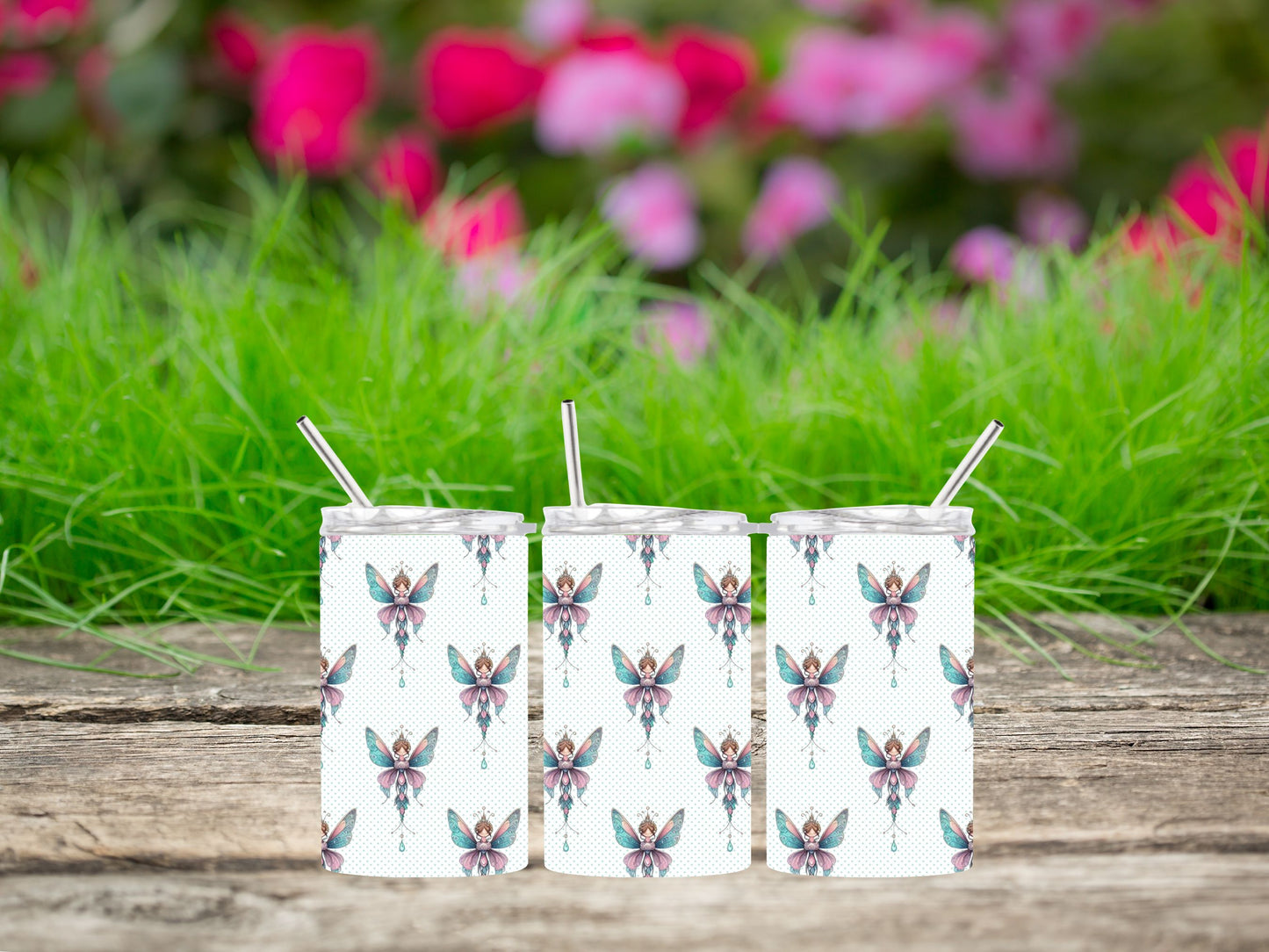 12oz Stainless Steel Skinny Tumblers – Perfect for Kids (Choose your Design)