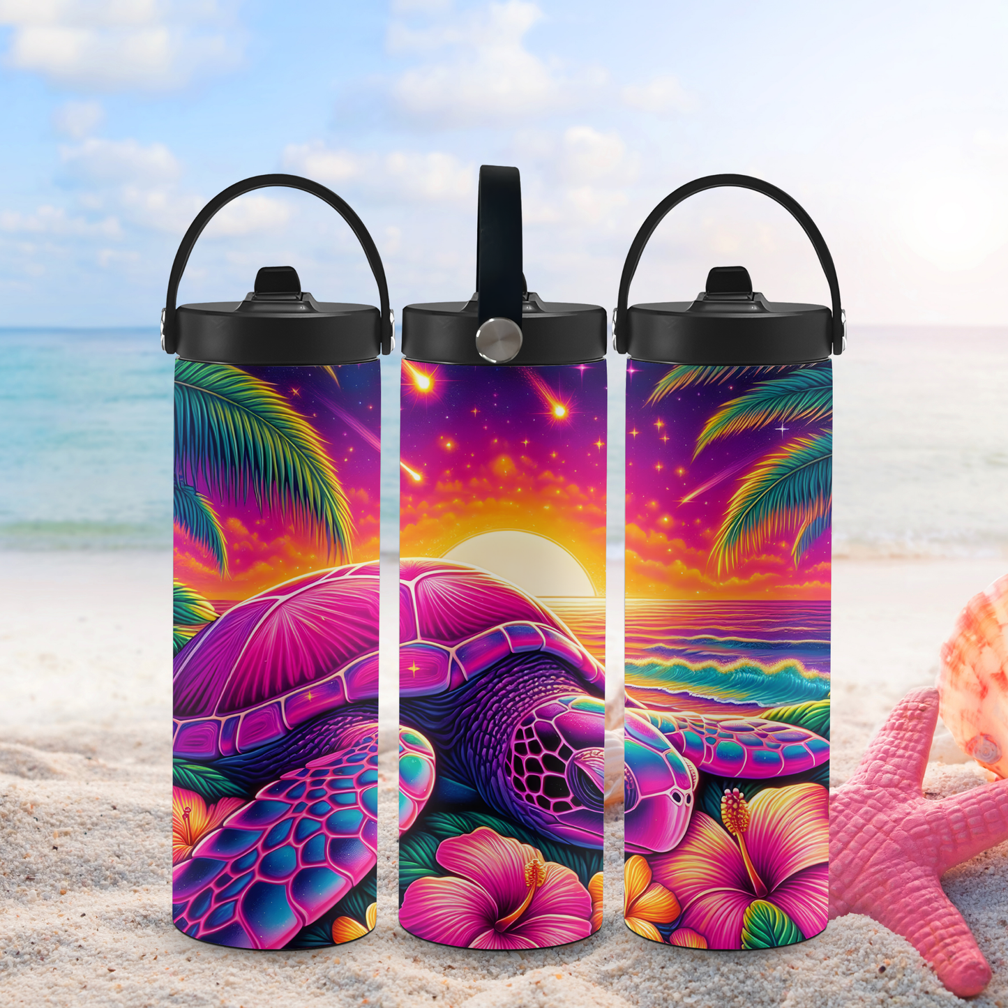 Personalized 20 oz Leak-Proof Water Bottle | Stainless Steel School Tumbler with Handle