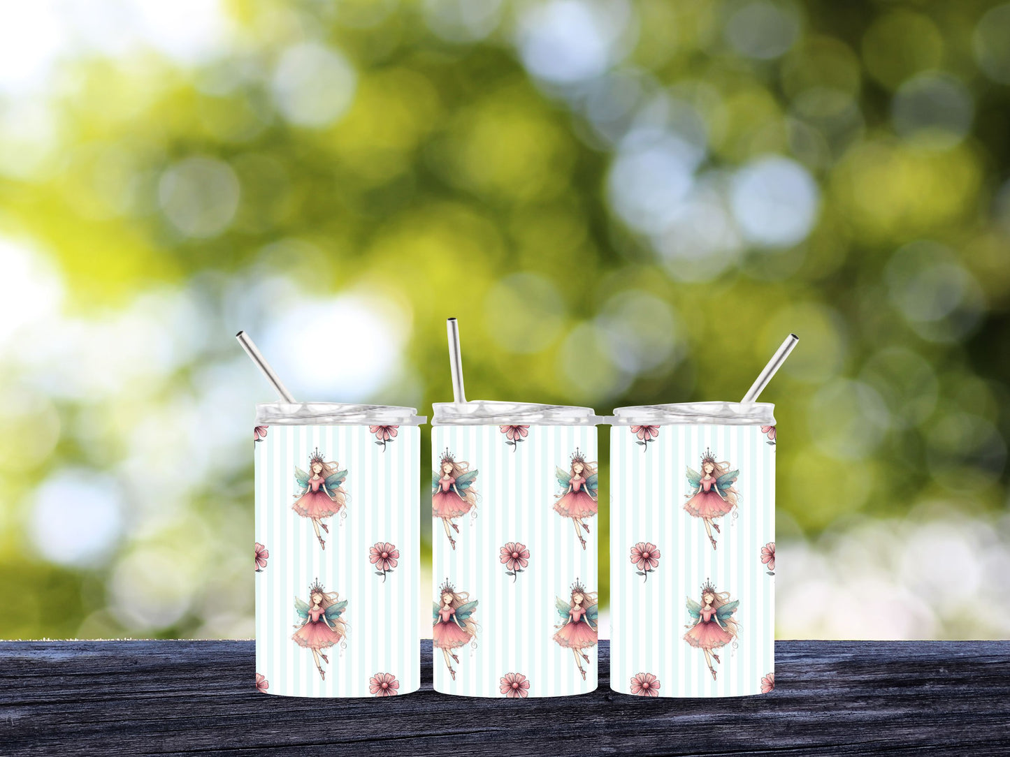 12oz Stainless Steel Skinny Tumblers – Perfect for Kids (Choose your Design)