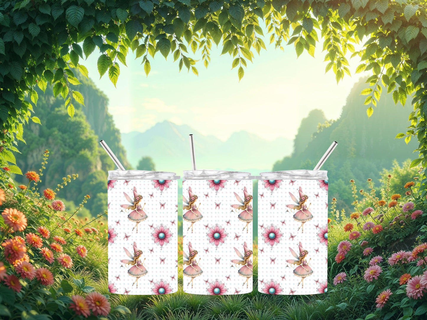 12oz Stainless Steel Skinny Tumblers – Perfect for Kids (Choose your Design)