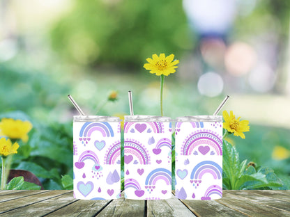 12oz Stainless Steel Skinny Tumblers – Perfect for Kids (Choose your Design)