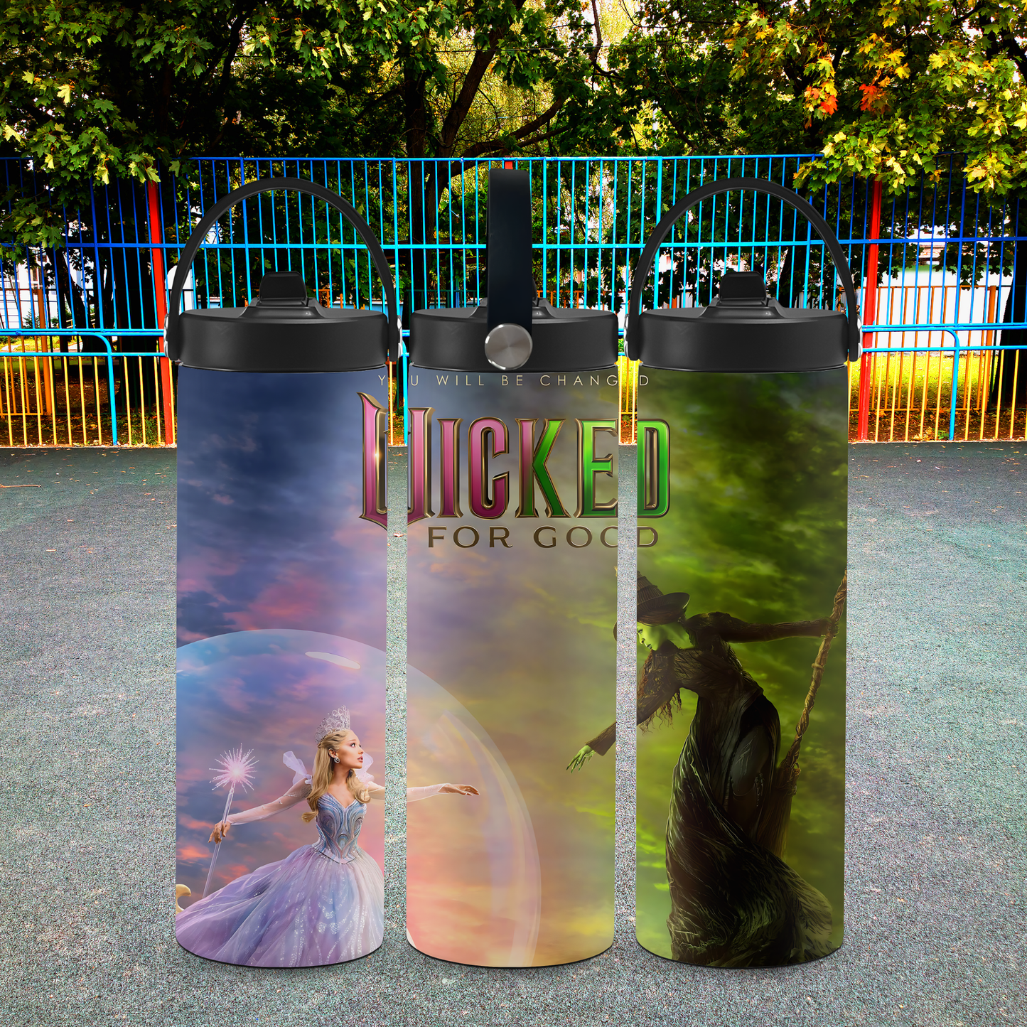 Personalized 20 oz Leak-Proof Water Bottle | Stainless Steel School Tumbler with Handle