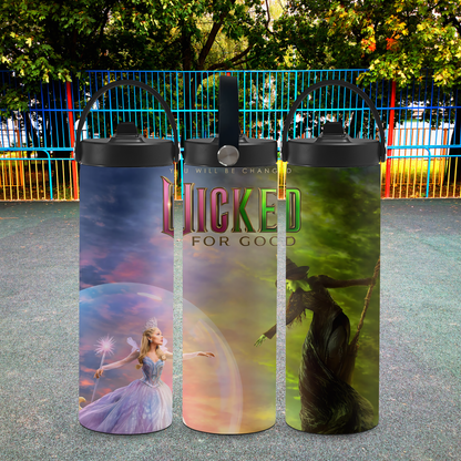 Personalized 20 oz Leak-Proof Water Bottle | Stainless Steel School Tumbler with Handle