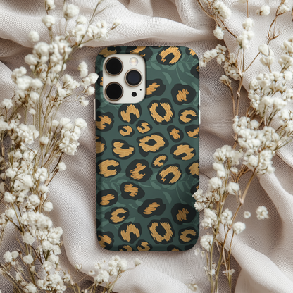 Phone Case-Green Leopard