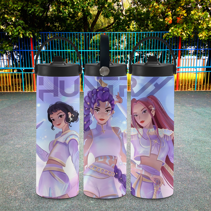 Personalized 20 oz Leak-Proof Water Bottle | Stainless Steel School Tumbler with Handle