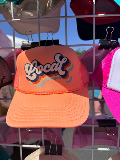 Local-Trucker Hat -Coral