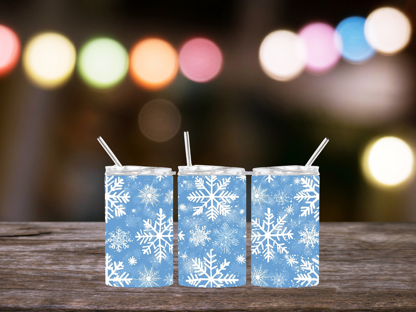 Kids Christmas 12 oz Skinny Tumbler- Holiday Edition