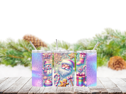 Kids Christmas 12 oz Skinny Tumbler- Holiday Edition