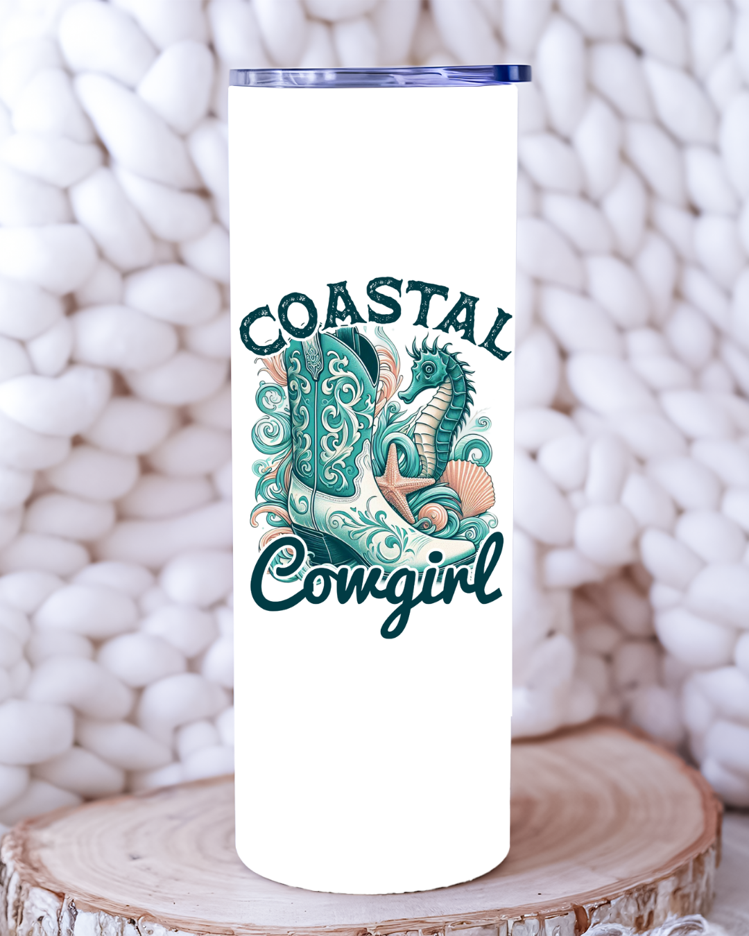 Coastal Cowgirl Boots & Starfish Tumbler, Tote Bag & Accessories 🤠🌊