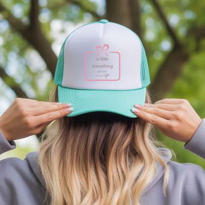 Custom Logo Trucker Hats – Perfect for Boutiques, Salons & Coastal Shops