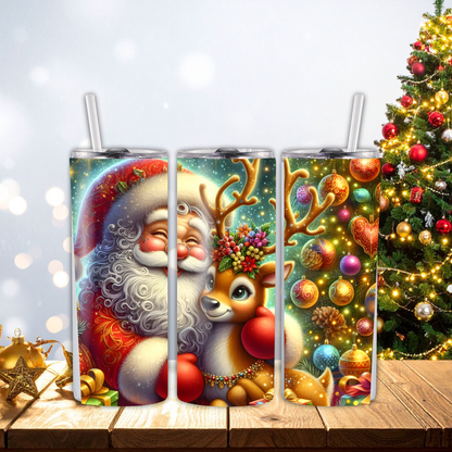 Holiday Season 20 oz Skinny Tumblers