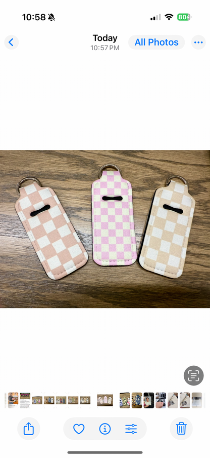 CHAPSTICK HOLDER KEY RING PATTERNS