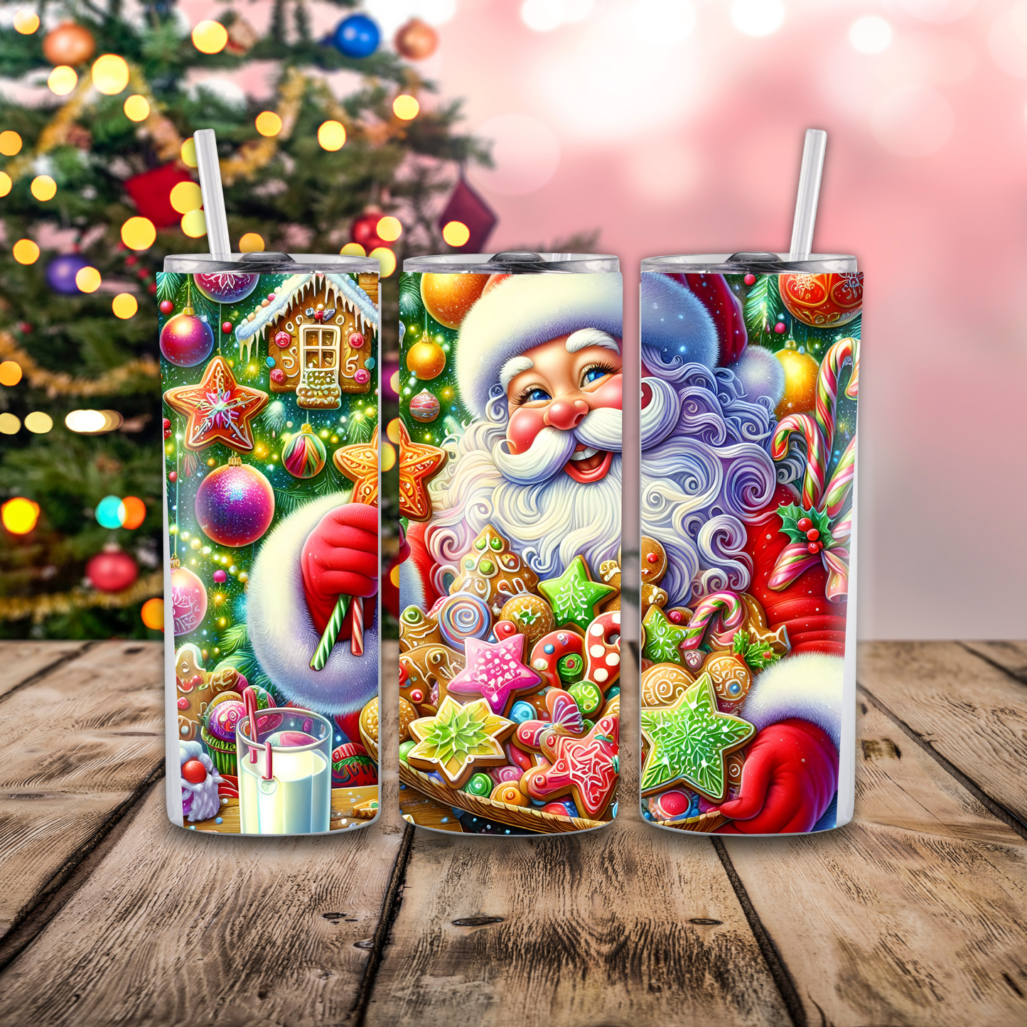 Holiday Season 20 oz Skinny Tumblers