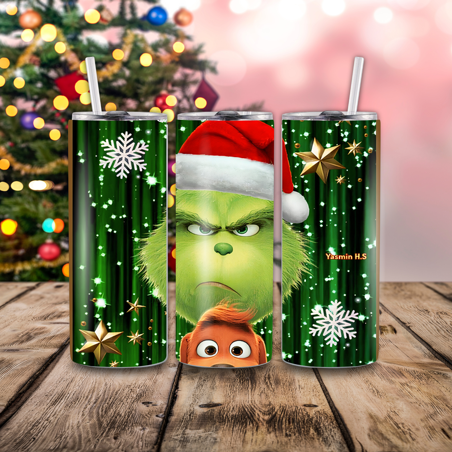 Holiday Season 20 oz Skinny Tumblers