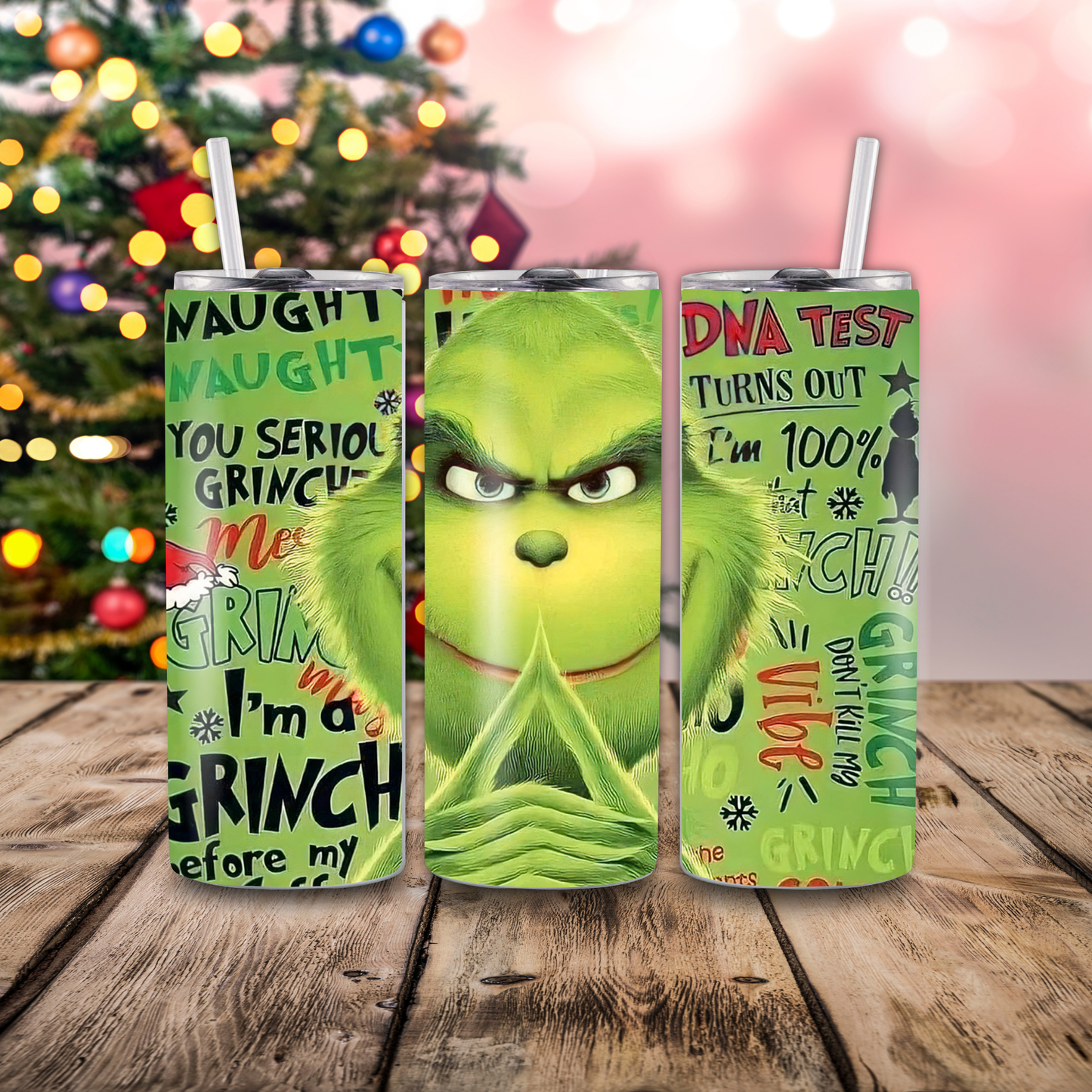 Holiday Season 20 oz Skinny Tumblers