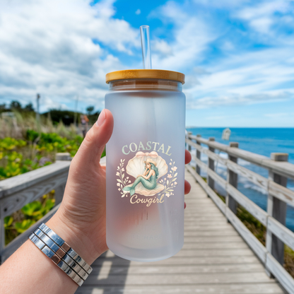 Coastal Cowgirl Mermaid Tumbler, Tote Bag & Accessories 🐚🤍