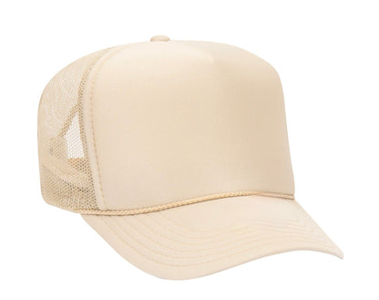 Bold puff vinyl hats made just for you – pick your color & saying!