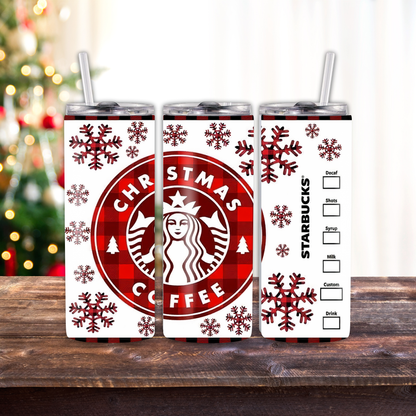 Holiday Season 20 oz Skinny Tumblers