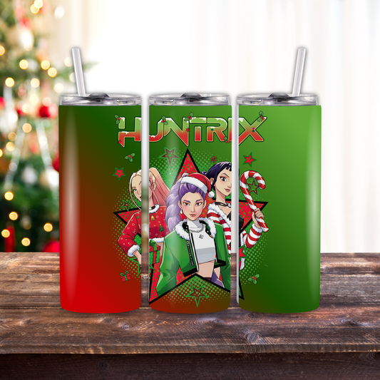 K POP Demon Hunters Christmas Skinny Tumbler