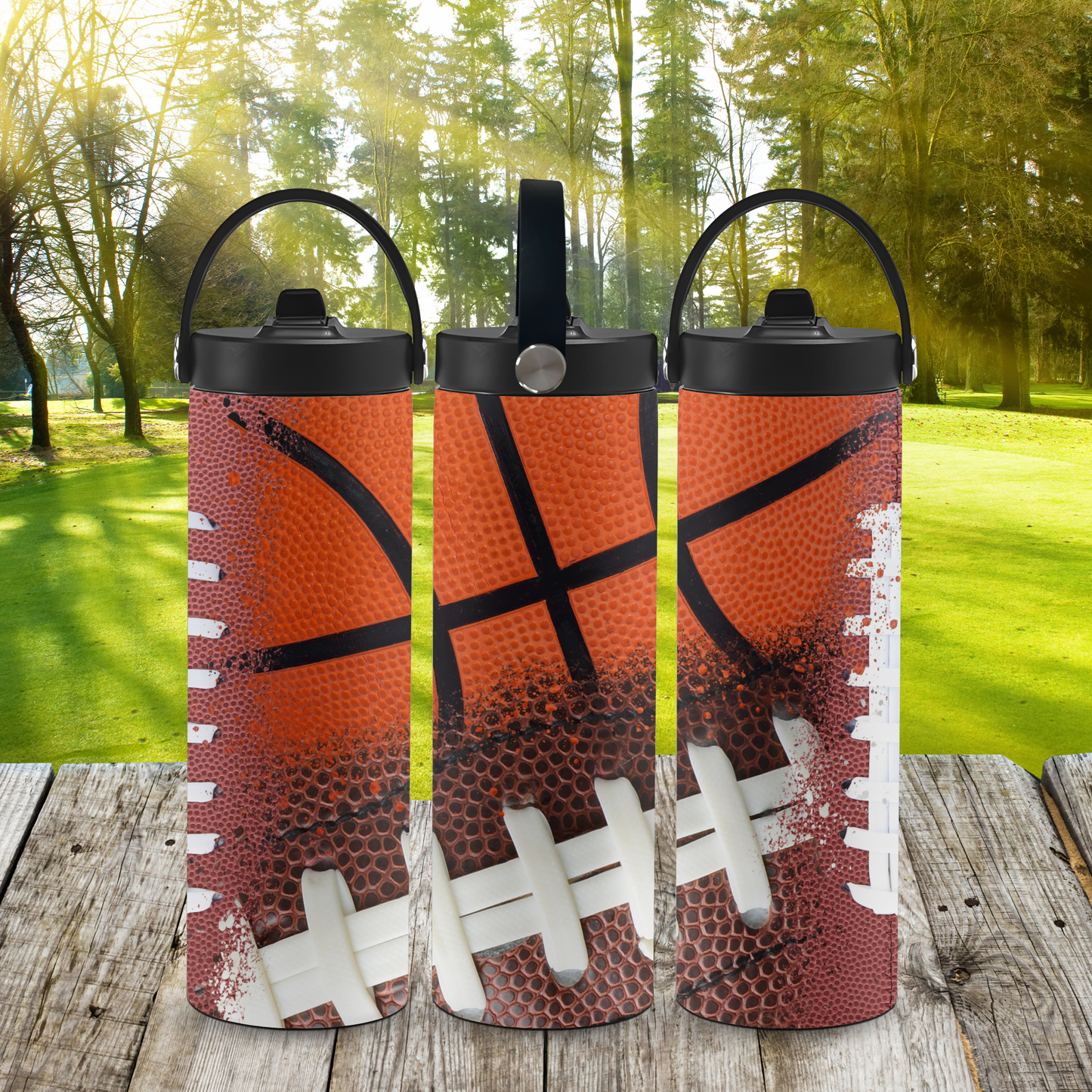 Personalized 20 oz Leak-Proof Water Bottle | Stainless Steel School Tumbler with Handle