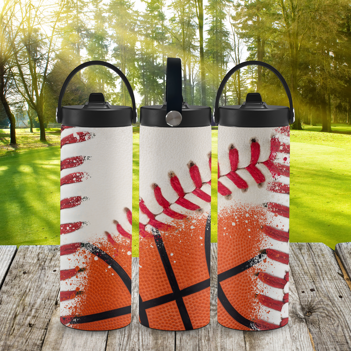 Personalized 20 oz Leak-Proof Water Bottle | Stainless Steel School Tumbler with Handle
