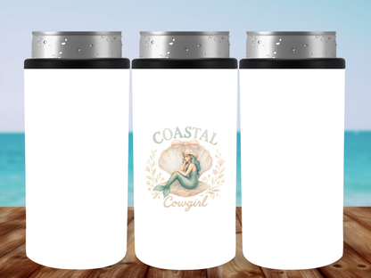 Coastal Cowgirl Mermaid Tumbler, Tote Bag & Accessories 🐚🤍