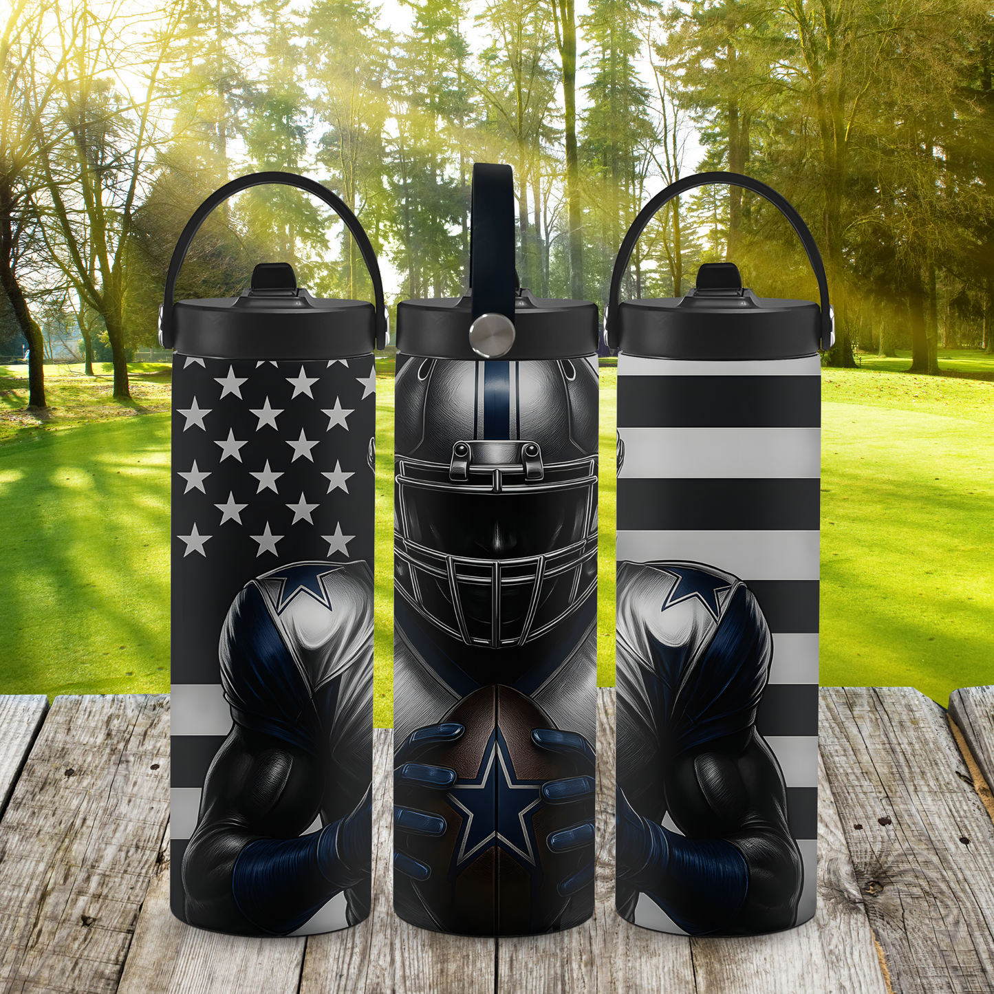 Personalized 20 oz Leak-Proof Water Bottle | Stainless Steel School Tumbler with Handle