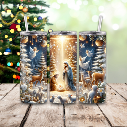 Holiday Season 20 oz Skinny Tumblers