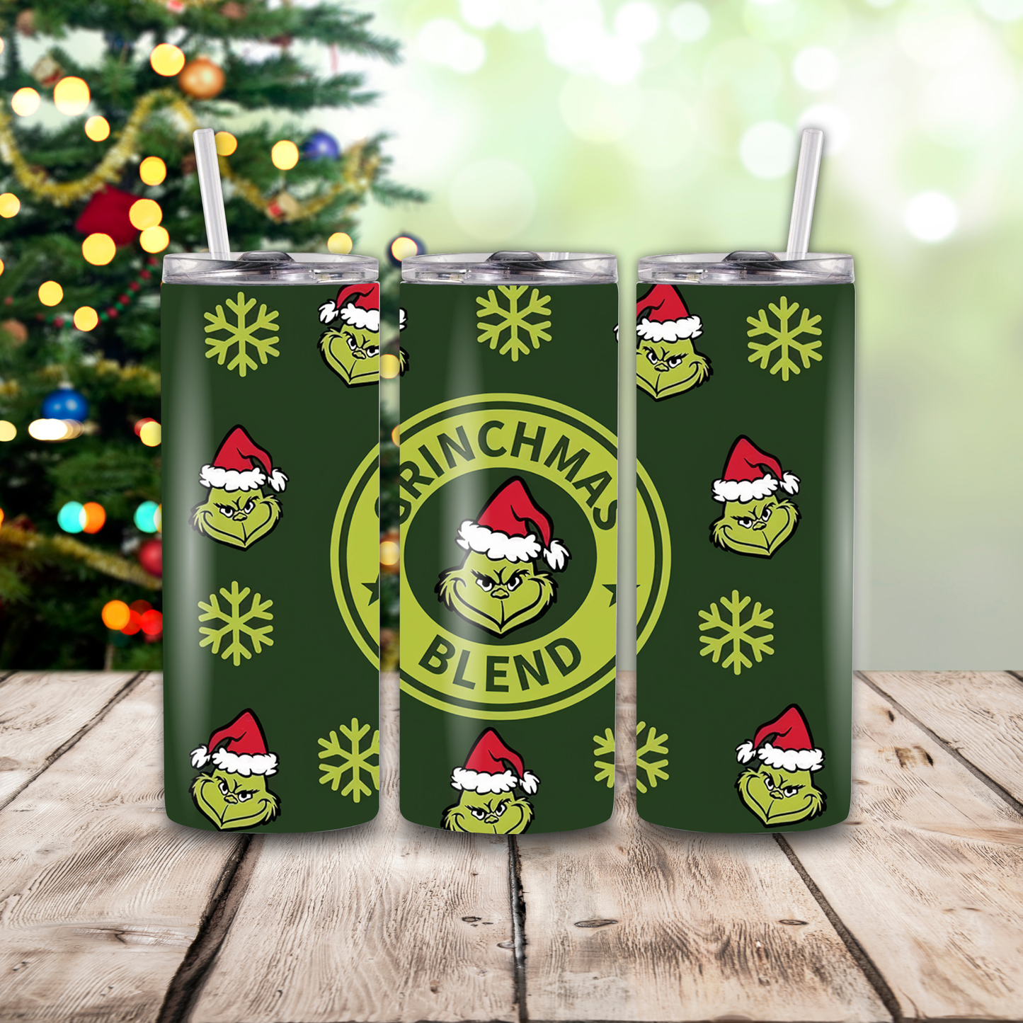Holiday Season 20 oz Skinny Tumblers