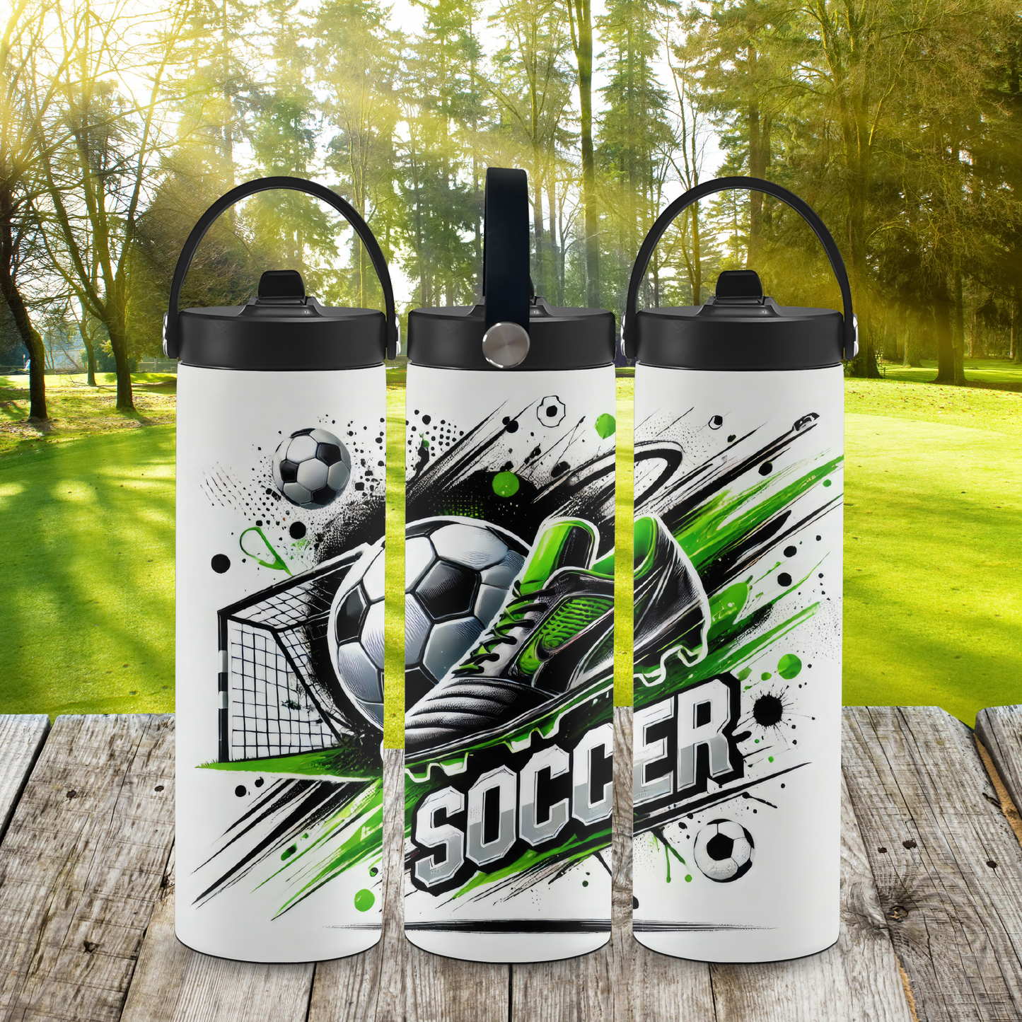 Personalized 20 oz Leak-Proof Water Bottle | Stainless Steel School Tumbler with Handle